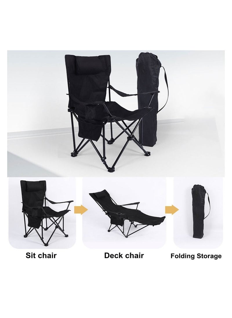 Generic Portable Outdoor Camping Chairs Beach Armchair Sit and Lie Dual purpose Beach Folding Chair Fishing Chair  - Image 4