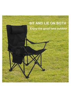 Generic Portable Outdoor Camping Chairs Beach Armchair Sit and Lie Dual purpose Beach Folding Chair Fishing Chair  - Image 2
