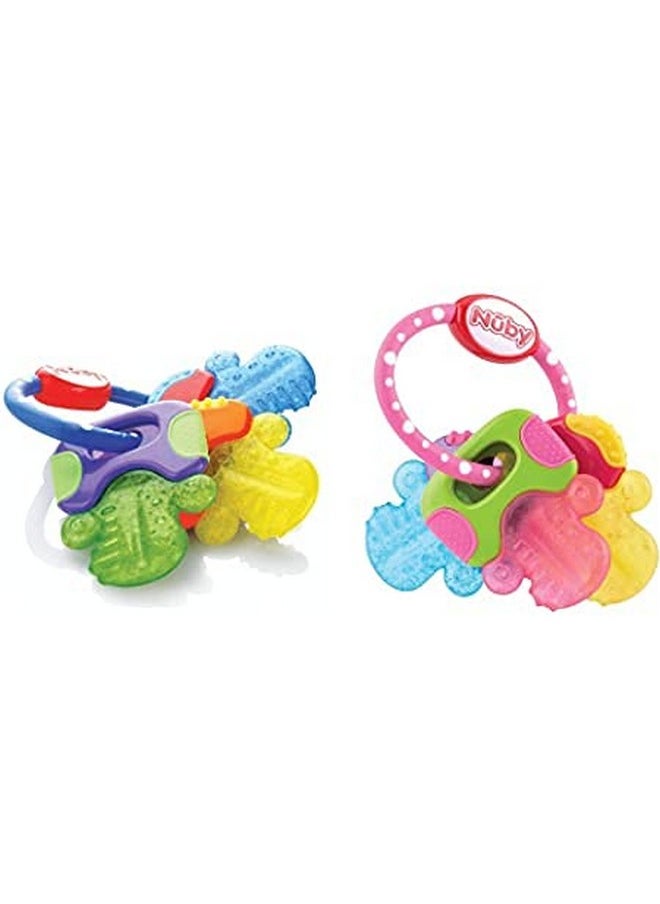 Nuby Nuby Ice Gel Teether Keys (2 Count Blue)  - Image 1