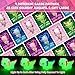 Gocozer 28Pack Glow in the Dark Axolotl Valentines Cards for Kids Classroom Axolotl Squishies Mochi Valentine Gifts for Kids Class Animal Mochi Squishy Toys for School Valentines Day Exchange Gifts - Image 4