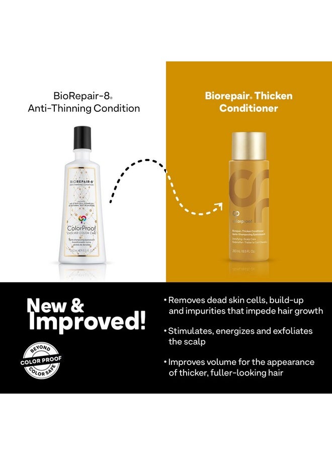 ColorProof Evolved Color Care Biorepair Thicken Conditioner, 8.5 Fl. Oz. For Thinning Color-Treated Hair, Nourishes & Stimulates Hair & Scalp, Thicker, Fuller Looking Hair, Sulfate-Free, Vegan  - Image 2