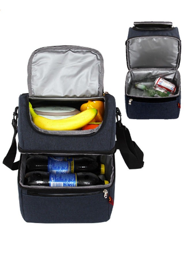 بيوينتي الغداء مربع الغداء كيس كبير برودة الكبار والأطفال حقيبة يد ، مكتب برودة مزدوجة ، نزهة - Image 2