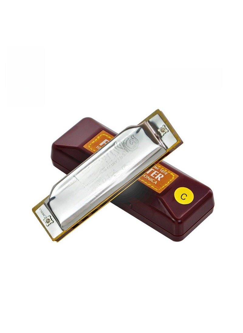 Generic Genuine SUZUKI 1072 10-Hole Blues Harmonica # F (G) 