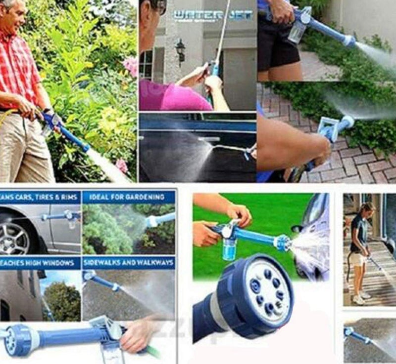 MEZON Plastic multipurpose Ez Jet Water Canon 8 in 1 Turbo Water Spray Gun For Gardening Car Wash Home Cleaning With Inbuilt Soap Dispenser Tank Multi Color - Image 3
