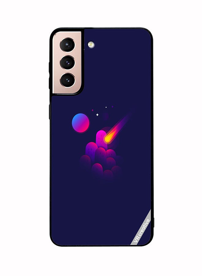 VR CREATIVE Protective Case Cover For Samsung Galaxy S21 5G Space Minimalist Design Multicolour - Image 1