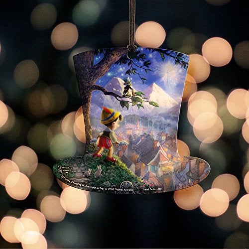 Trend Setters Disney Pinocchio Top Hat Shaped Hanging Acrylic Print Accessory - Thomas Kinkade Art - Image 2