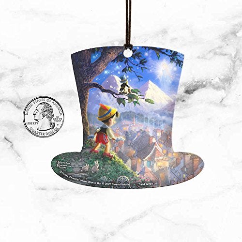 Trend Setters Disney Pinocchio Top Hat Shaped Hanging Acrylic Print Accessory - Thomas Kinkade Art - Image 5