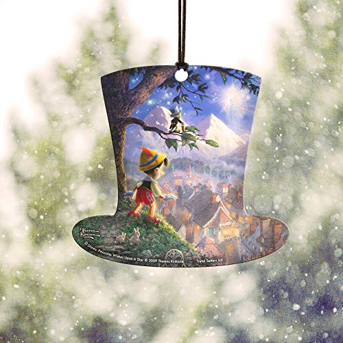 Trend Setters Disney Pinocchio Top Hat Shaped Hanging Acrylic Print Accessory - Thomas Kinkade Art - Image 4