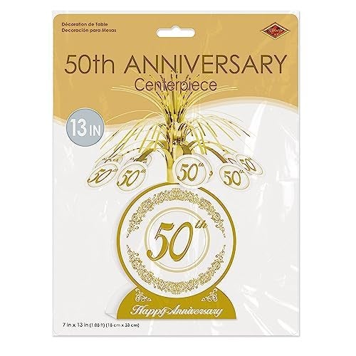 Beistle 50th Anniversary Centerpiece Party Accessory (1 count) (1/Pkg) - Image 5