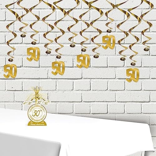 Beistle 50th Anniversary Centerpiece Party Accessory (1 count) (1/Pkg) - Image 4