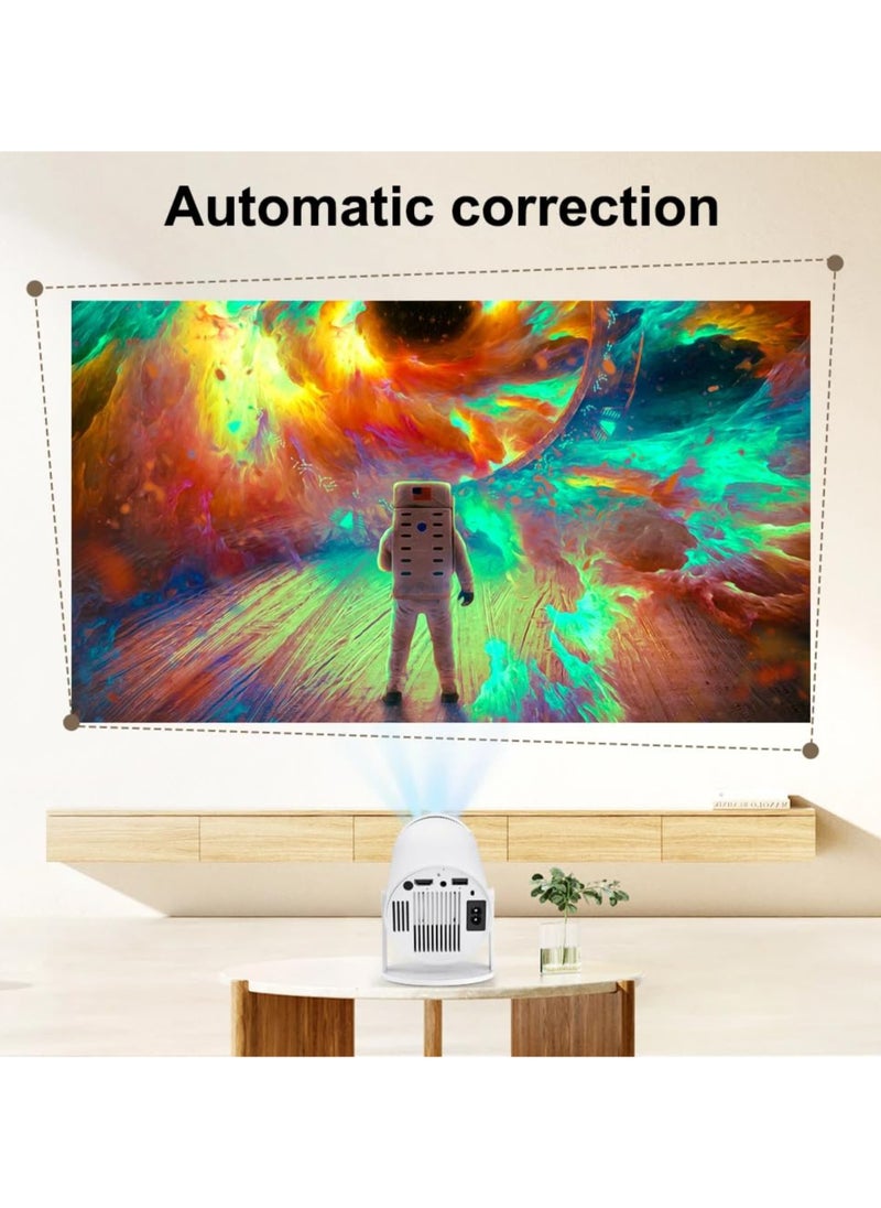 Generic - 4K Smart Portable Projector with Built-in Speakers – Screen Mirroring & Advanced Connectivity for Home Cinema - Image 1