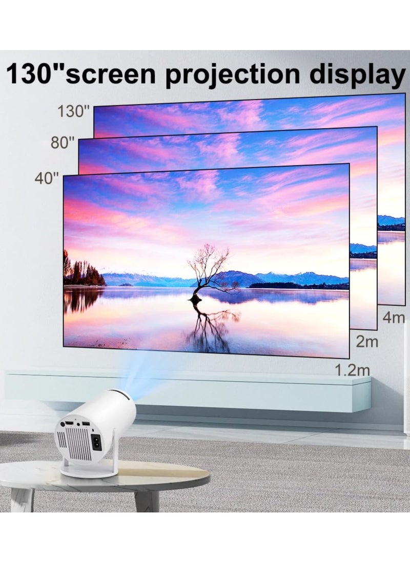 Generic - 4K Smart Portable Projector with Built-in Speakers – Screen Mirroring & Advanced Connectivity for Home Cinema - Image 1