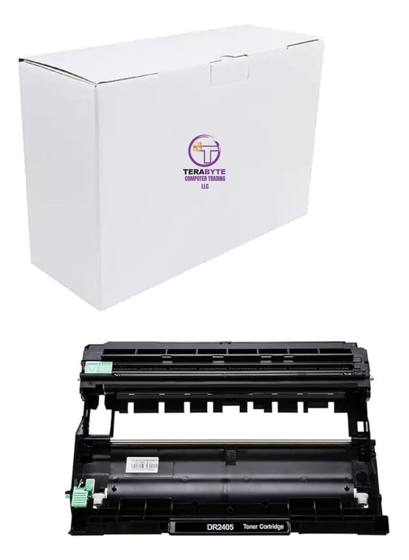 Terabyte - R-2405 Black High Yield Drum Unit Is Compatible with HL- L2335D L2370DN L2375DW DCP-L2535D L2550DW MFC-L2715DW and L2750DW (DR-2405 Black) - Image 1