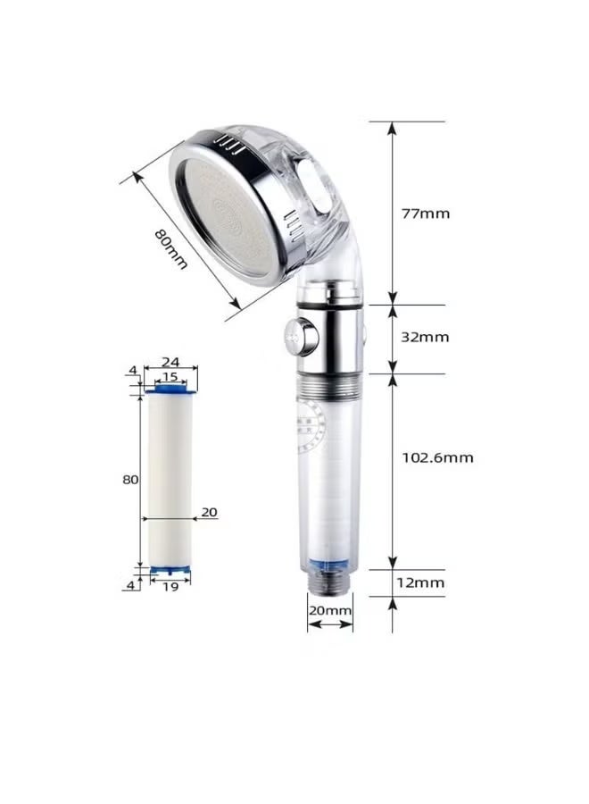 Shower Mate PP Cotton Filter Shower Head - Multi-Function - Image 1