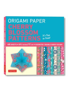 Origami Paper- Cherry Blossom Prints- Small 6 3/4" 48 sheets: Tuttle Origami Paper: Origami Sheets Printed with 8 Different Patterns: Instructions for 5 Projects Included  - Image 2