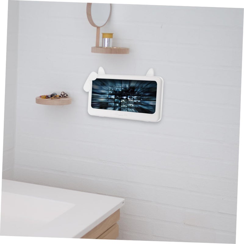 Yellow Suction Cup Shower Phone Holder For Bathroom Wall And Toilet - Image 3