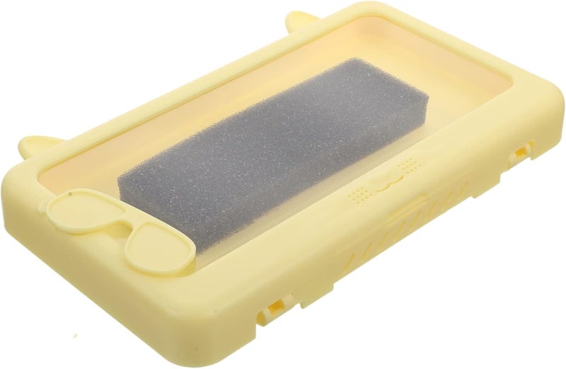 Yellow Suction Cup Shower Phone Holder For Bathroom Wall And Toilet - Image 1
