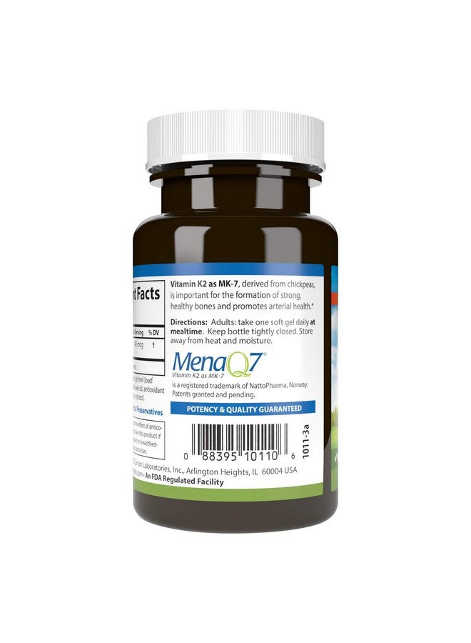 Carlson Labs Vitamin K2-7 45 MCG Mineral Supplement Softgels, 90 Count - Image 3