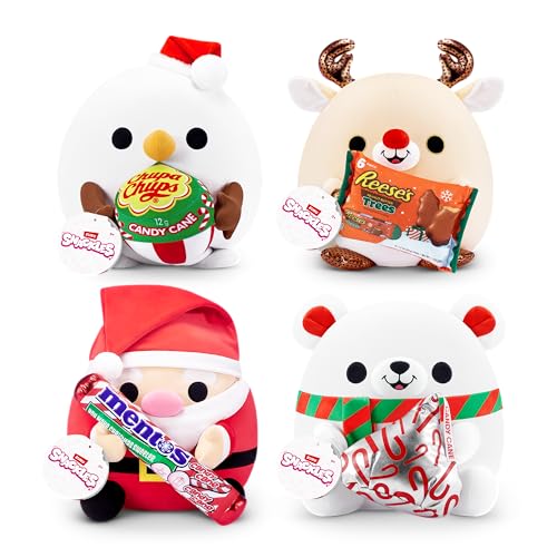 Snackles Christmas Reindeer & Reeses Peanut Butter 14 Inch Plush by ZURU, Ultra Soft Plush, Collectible Plush with Real Licensed Brands, Stuffed Animal, Giftable, Holiday - Image 2