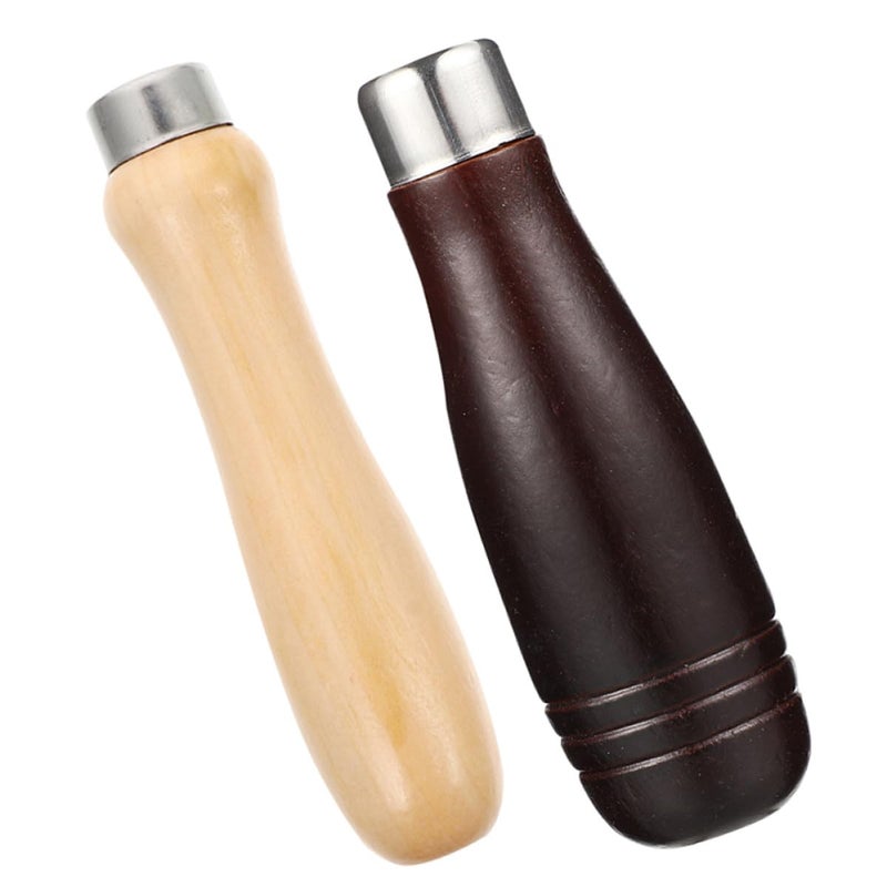 Wooden Replacement Handles for Screwdriver and File DIY Hand Tools 2pcs Set - Image 2
