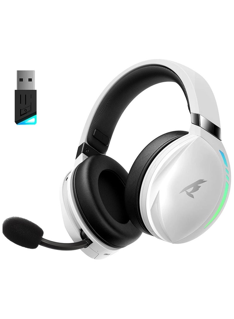 Kofire UG-06 Low Latency Gaming Headset 2.4G Bluetooth Wireless Headphones with Mic RGB Gradient Light Wired for PC PS5 Switch - Image 1