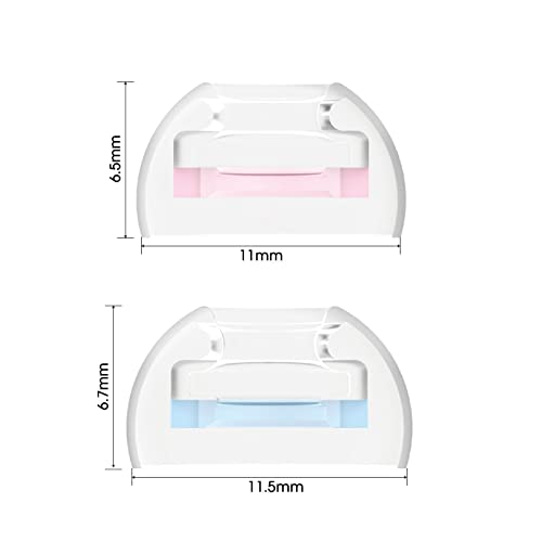 SpinFit CP1025-M/S- Medical Grade Silicone Patented Ear Tips, Secure Fit and Supreme Comfort Fits MTW3, Galaxy Buds 2, Soundcore Space A40 & More (2 Pairs) (for Nozzle Diameter from 4-5.5mm) - Image 4