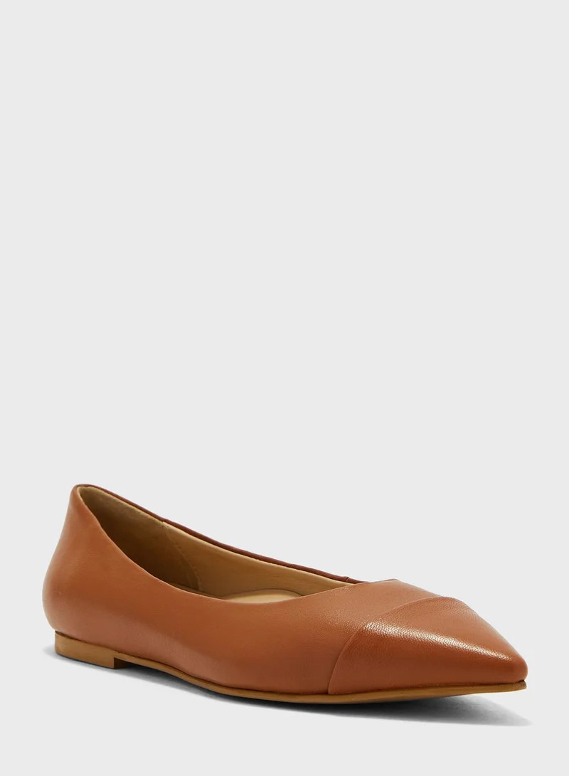 Hush Puppies Pointed Toe Ballerinas