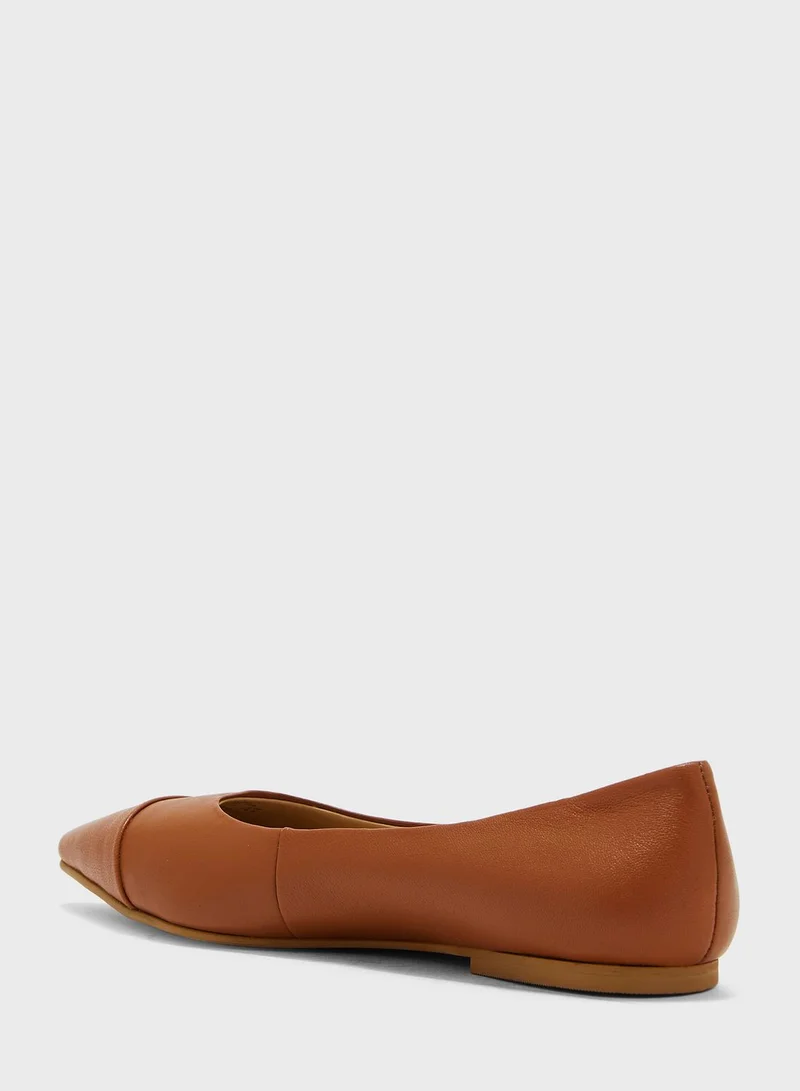 Hush Puppies Pointed Toe Ballerinas