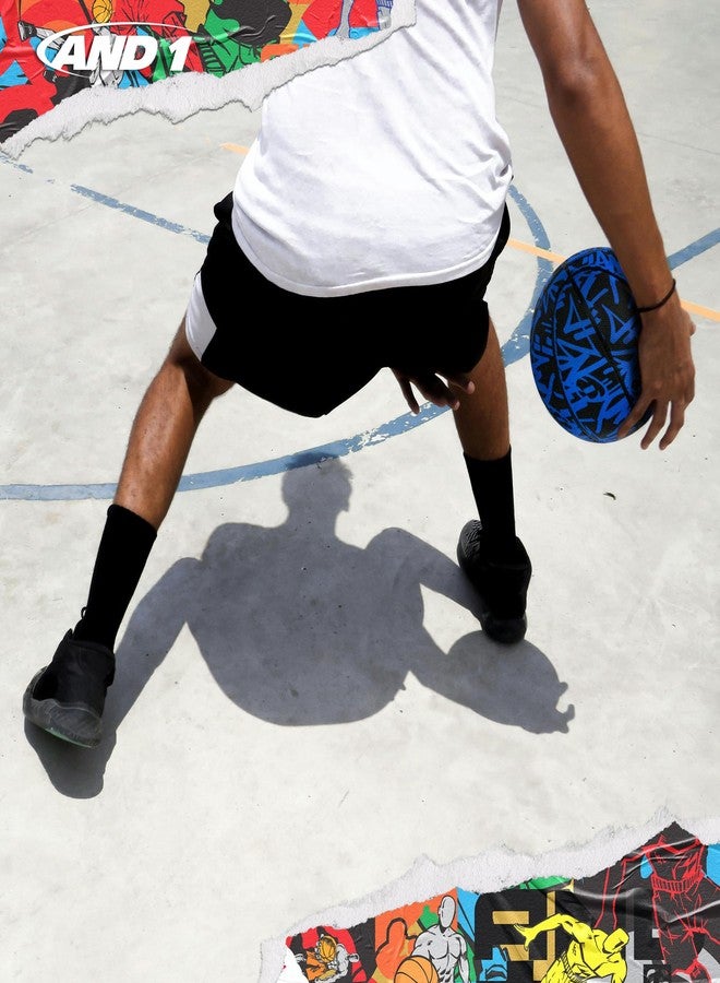 AND1 Street Ink Rubber Basketball: Official Regulation Size 7 (29.5 inches) Rubber Basketball - Deep Channel Construction Streetball, Made for Indoor Outdoor - Image 4