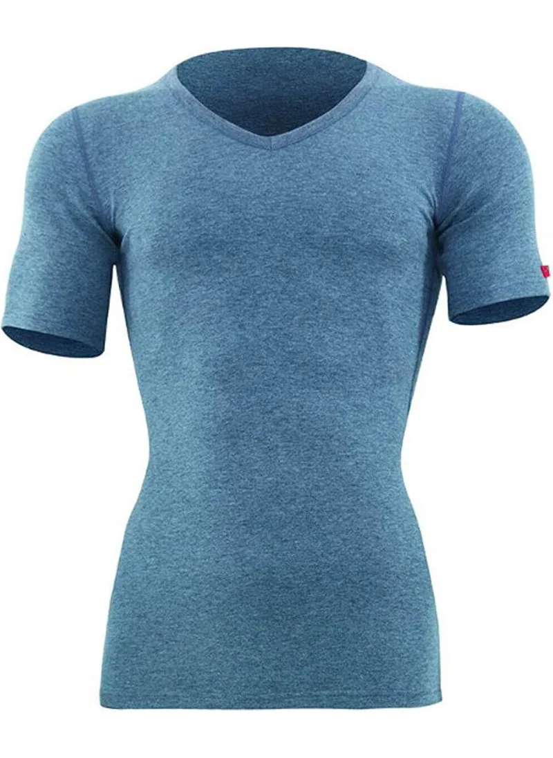 Blackspade V Neck Short Sleeve Unisex Gray Thermal 1263