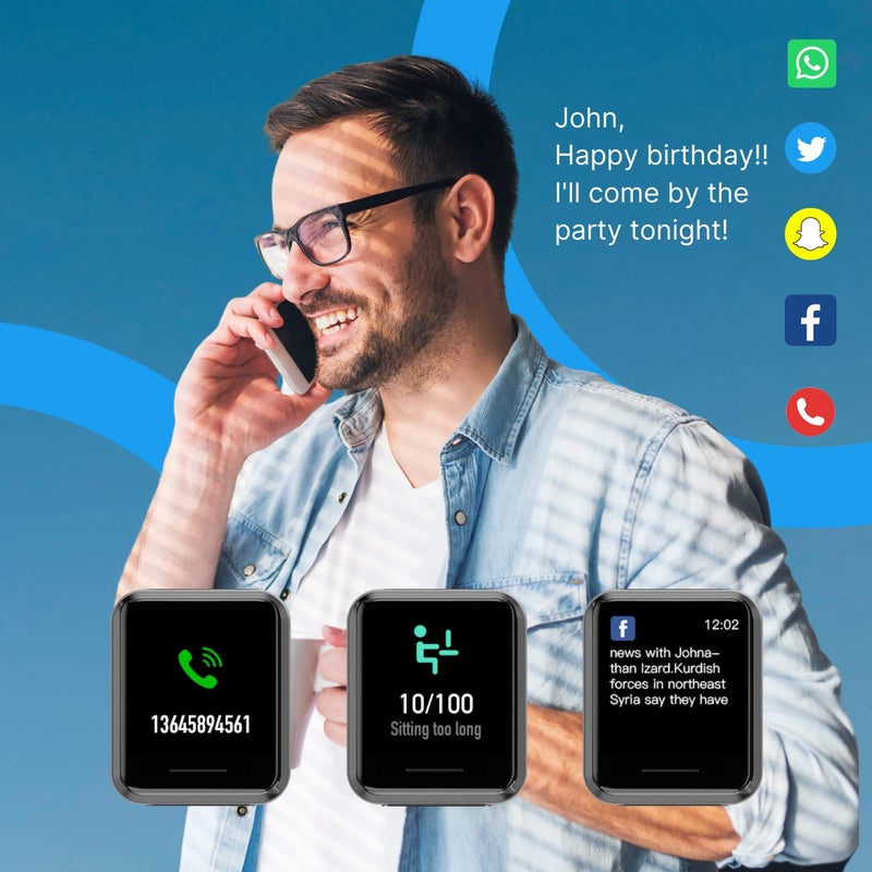 Seago ساعة ذكية سيلفر من بين إنفورميشن تكنولوجي إيميرج S3 لنظامي iOS و Android - Image 2