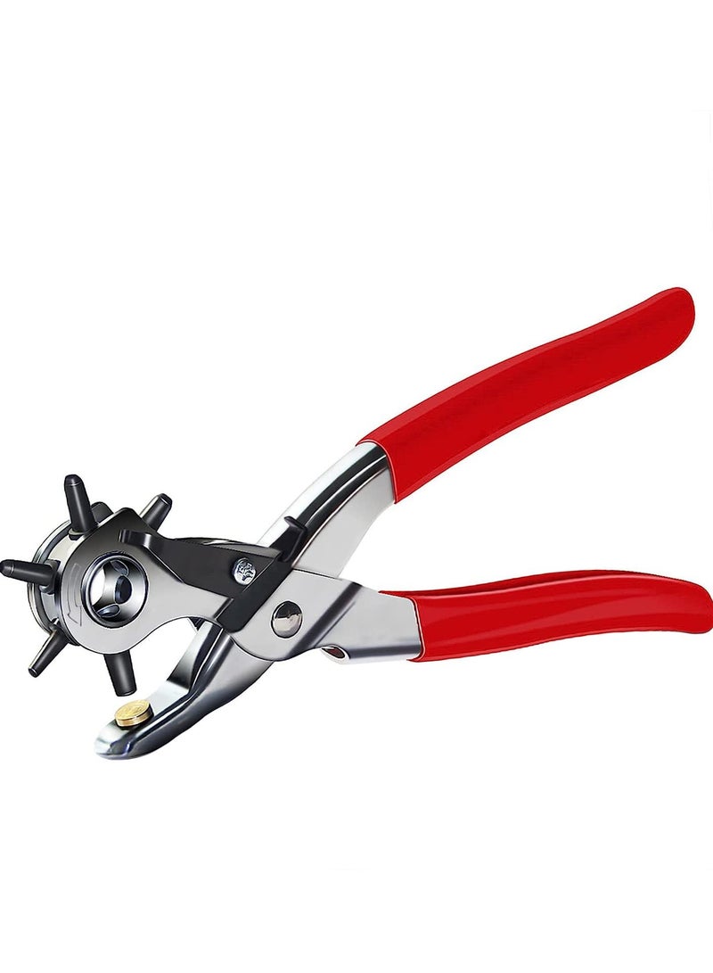9-Inch Professional Multifunction Punch Plier - Metal Hole Maker for Belts and Repairs  - Image 3