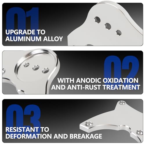 Edicapo LS R4 AC Compressor Bracket Compatible with Chevy Chevrolet GMC LS LQ LS2 LS3 LS6 Vortec Truck Spacing 1999-2013 - Image 3