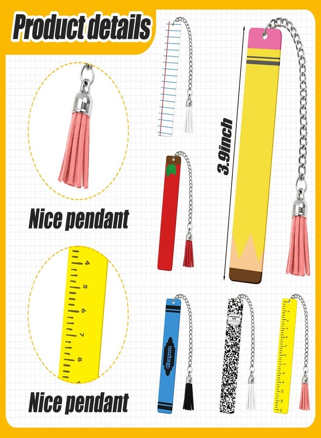 Tinlade 24 Pcs Teacher Appreciation Gifts Bulk Teacher Graduation Gifts Thank You Gift Ballpoint Pens Keychain Composition Book Makeup Bag Bookmark for Teacher's Day Gift Ideas School Supplies Office - Image 4