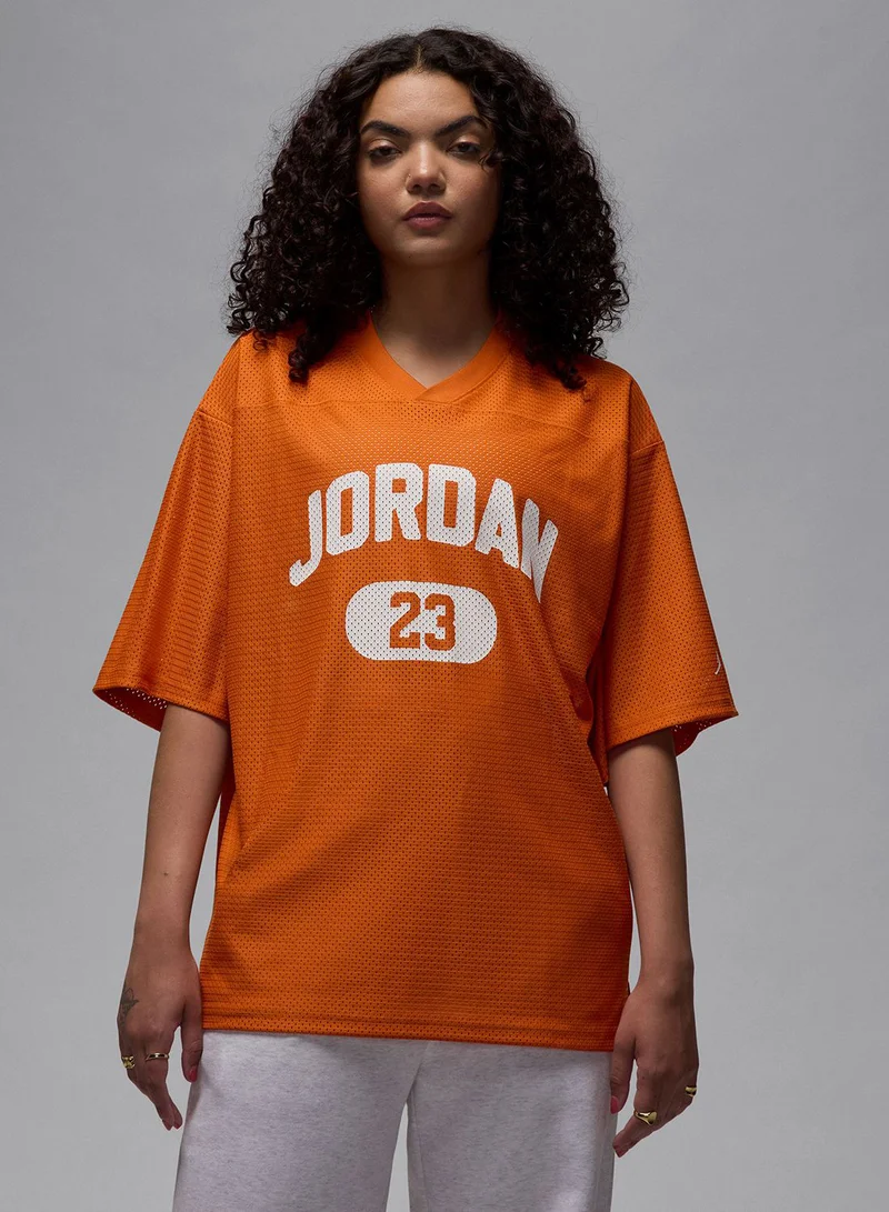Jordan W J Brk Ss Mesh Jrsy Top
