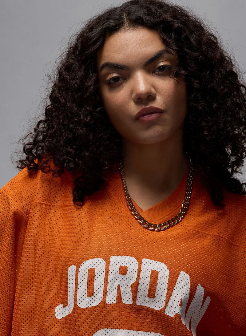 Jordan W J Brk Ss Mesh Jrsy Top