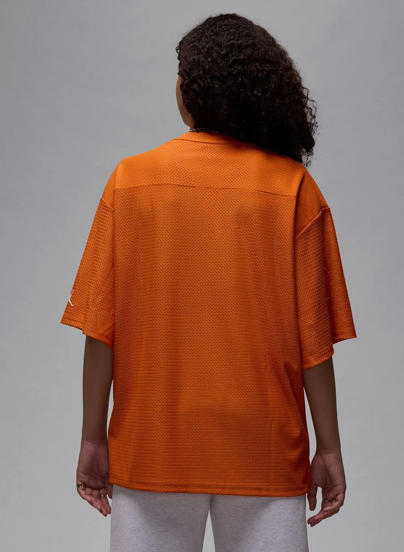 Jordan W J Brk Ss Mesh Jrsy Top