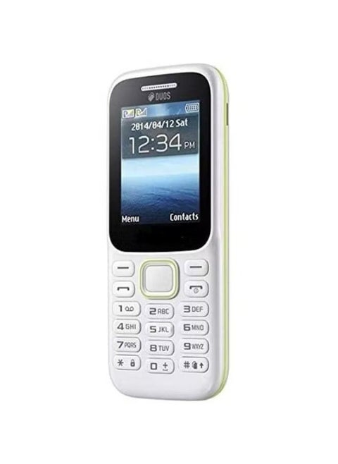 SM B310E Keypad mobile phone with dual Sim memory card Options White