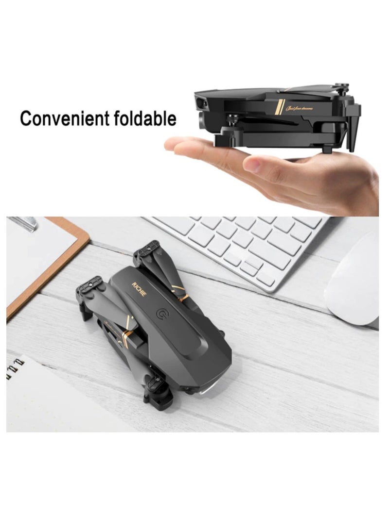 Generic - V4 RC Drone, 4K HD Wide Angle Camera Aerial Drone, Lightweight And Sturdy Foldable Drone, Dual Camera Quadcopter And Six Axis Gyroscope And Gestures For Video Photograpgy, (1pc) - Image 1