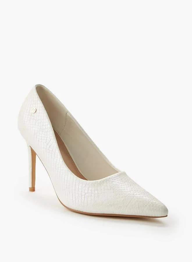 Flora Bella By Shoexpress WHITE Flora Bella Stiletto Heel Pumps for Women | Best Price UAE