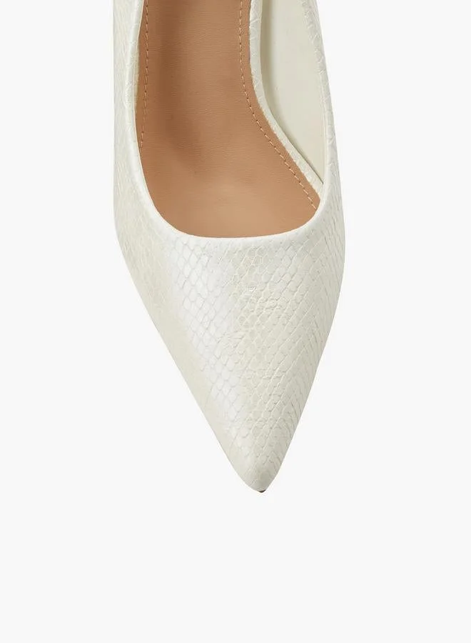 Flora Bella By Shoexpress WHITE Flora Bella Stiletto Heel Pumps for Women | Best Price UAE