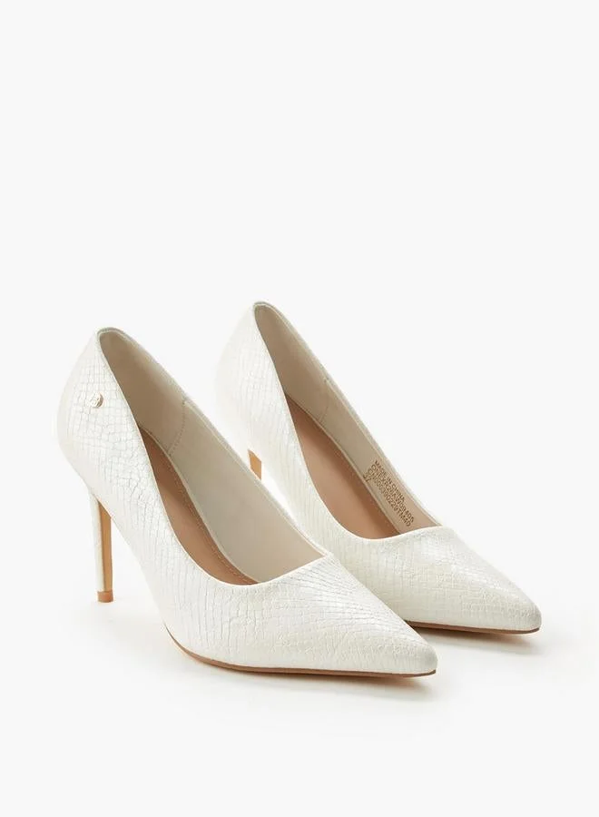 Flora Bella By Shoexpress WHITE Flora Bella Stiletto Heel Pumps for Women | Best Price UAE