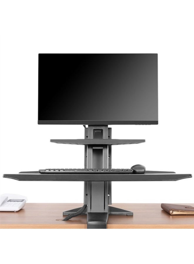 ان بي حامل شاشة مزدوج مع مشبك مكتبي من نوع NORTH BAYOU NB L80 بقاعدتين، مناسب لشاشات LCD من 17 إلى 32 بوصة - Image 4