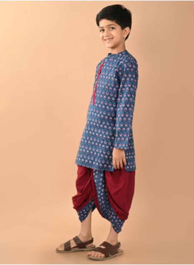 LILPICKS Printed Dhoti Kurta Set 