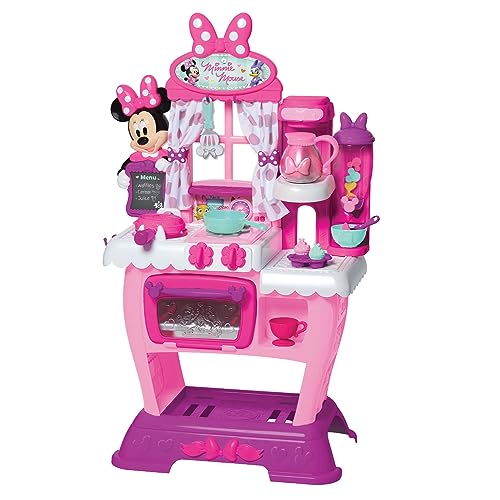 Just Play Disney Junior Minnie Mouse Happy Helpers Brunch Cafe, Play Kitchen Set for Kids, Kids Toys for Ages 3 Up, Amazon Exclusive by Just Play - Image 1