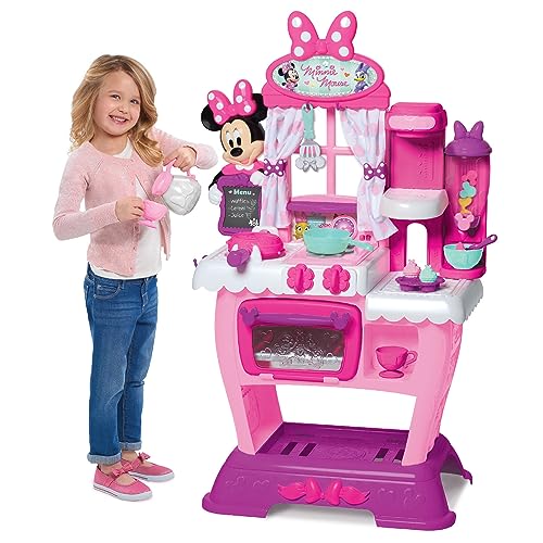 Just Play Disney Junior Minnie Mouse Happy Helpers Brunch Cafe, Play Kitchen Set for Kids, Kids Toys for Ages 3 Up, Amazon Exclusive by Just Play - Image 2