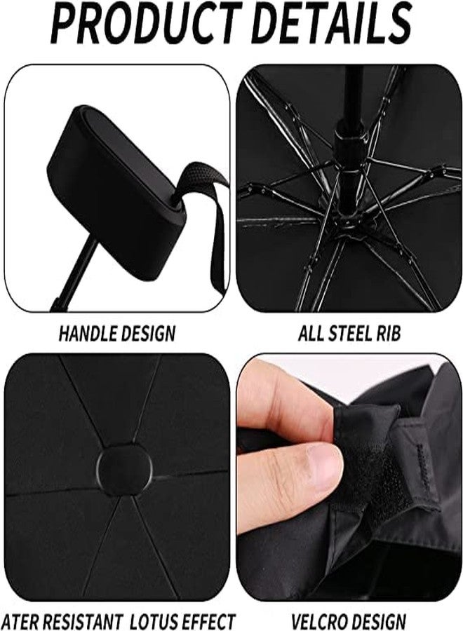 Bayleef Premium Compact Umbrella | Flat & Thin Pocket-Friendly Design | Steel Rib Windproof Strength | Luxury Protective - Image 5
