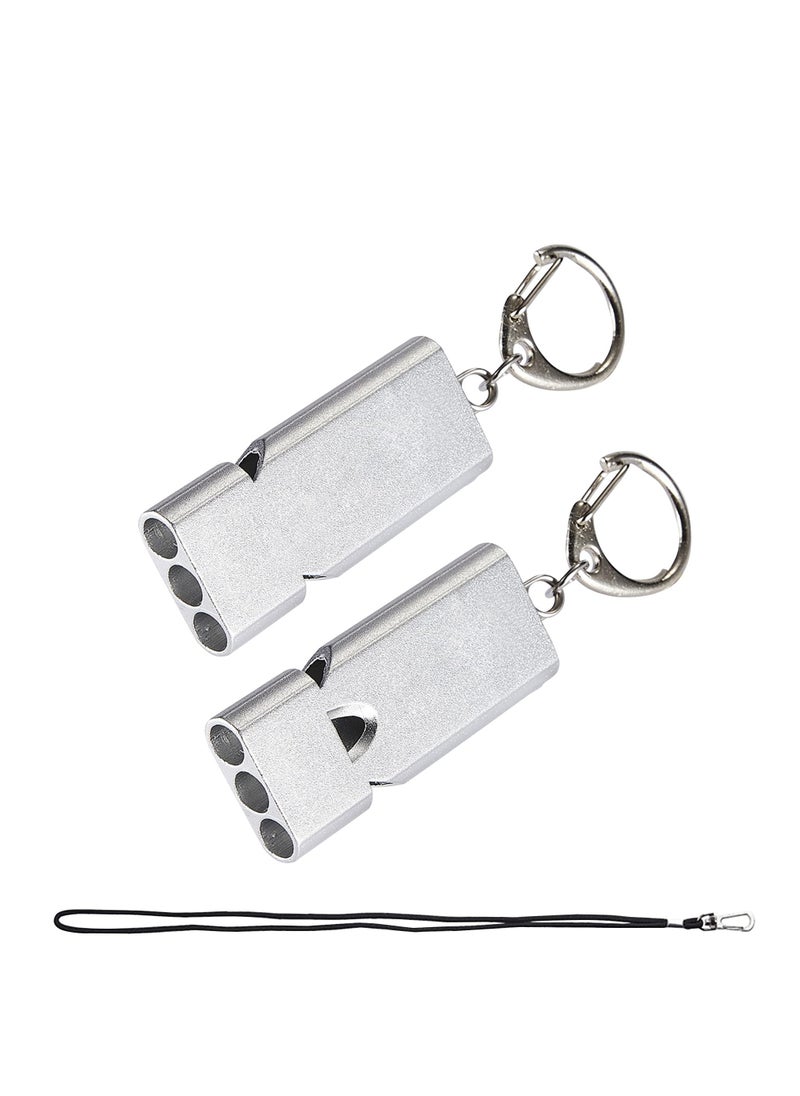 KASTWAVE - Three Tubes Survival Whistles, KASTWAVE Outdoor Safety Whistles Hiking Emergency Whistle With Lanyard and Key Ring for Hiking, Camping, Mountaining - Image 1