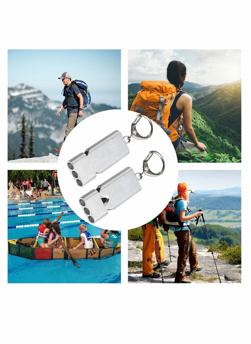 KASTWAVE - Three Tubes Survival Whistles, KASTWAVE Outdoor Safety Whistles Hiking Emergency Whistle With Lanyard and Key Ring for Hiking, Camping, Mountaining - Image 1