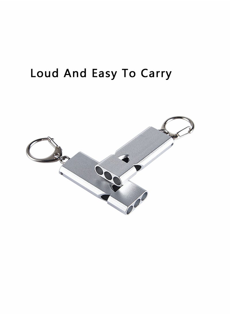 KASTWAVE - Three Tubes Survival Whistles, KASTWAVE Outdoor Safety Whistles Hiking Emergency Whistle With Lanyard and Key Ring for Hiking, Camping, Mountaining - Image 1